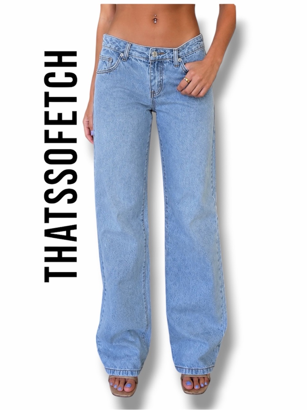 That's So fetch Marcus Denim Pant Wide Leg Jeans - Womens Size 10